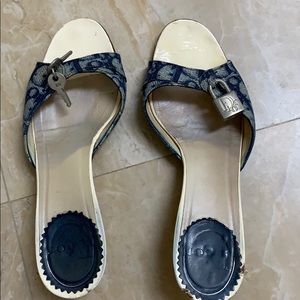 dior locket mules